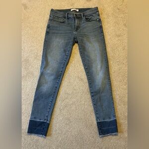Banana Republic Released Hem Skinny Ankle Jeans 27 minimalist casual classic
